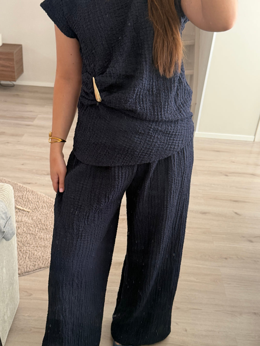 Élise Mousseline Set – blauw