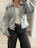 Fitted Zip Vest – Grijs