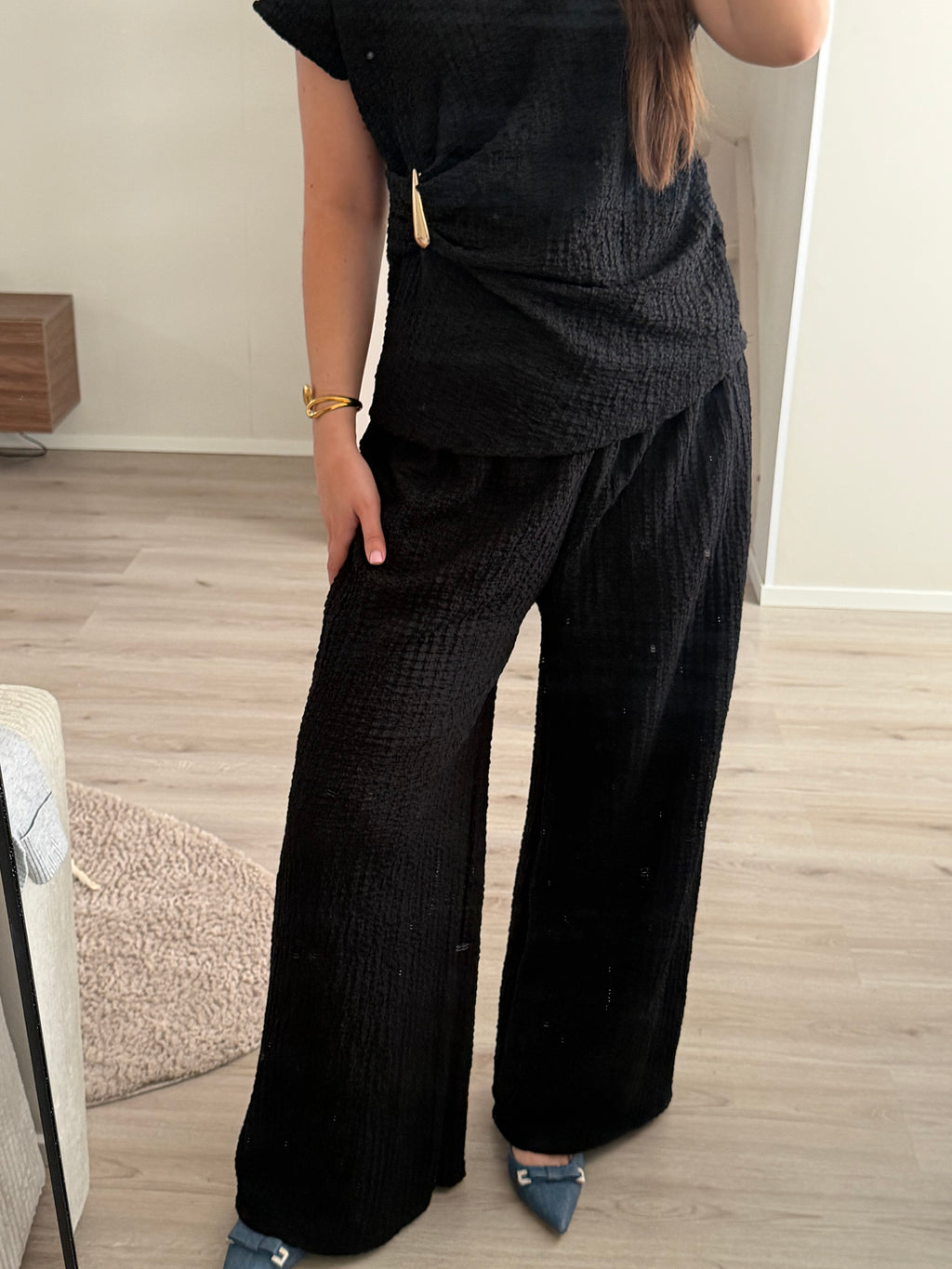 Élise Mousseline Set – blauw
