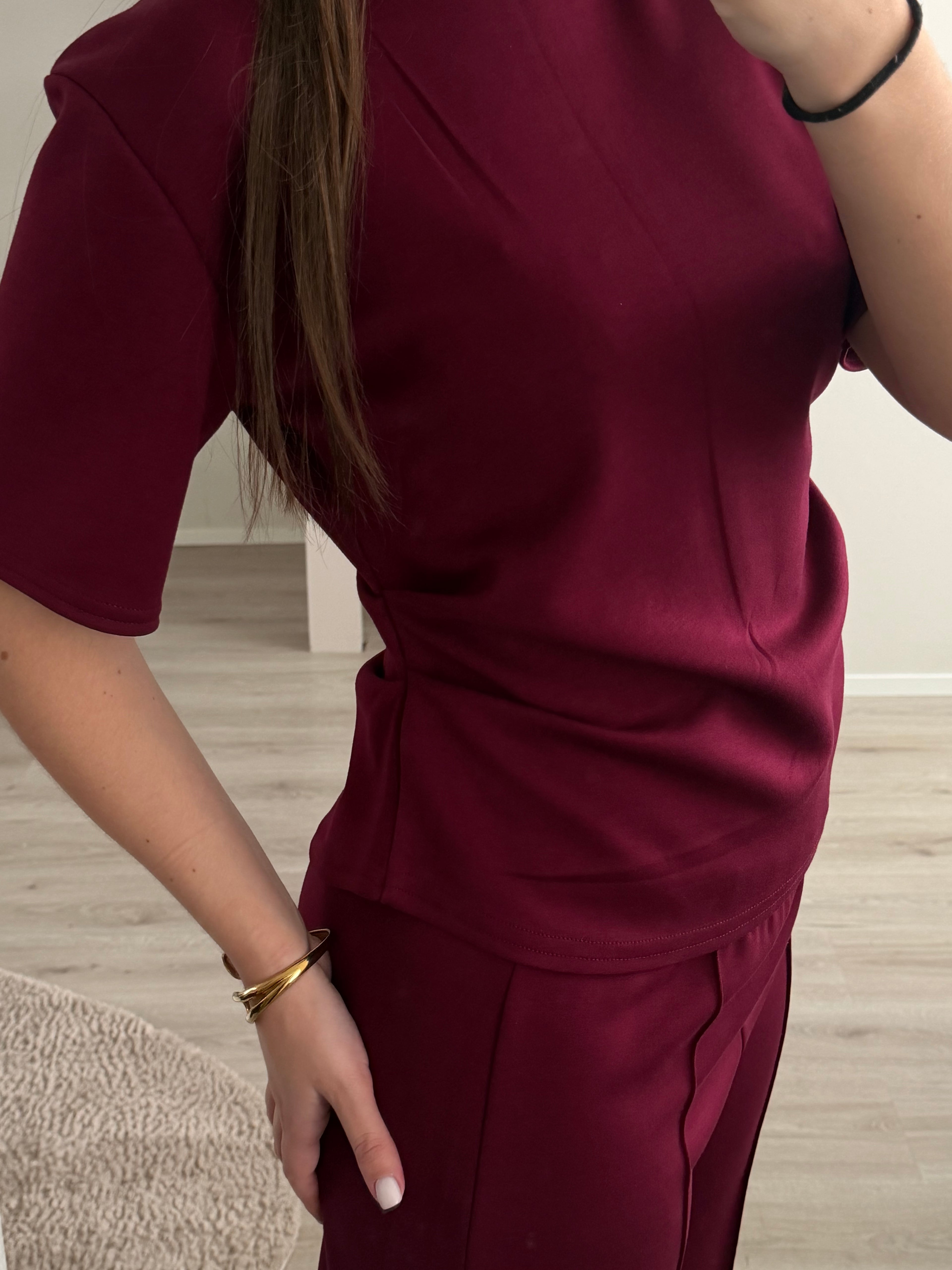 Bordeaux Luxe Co-ord Set