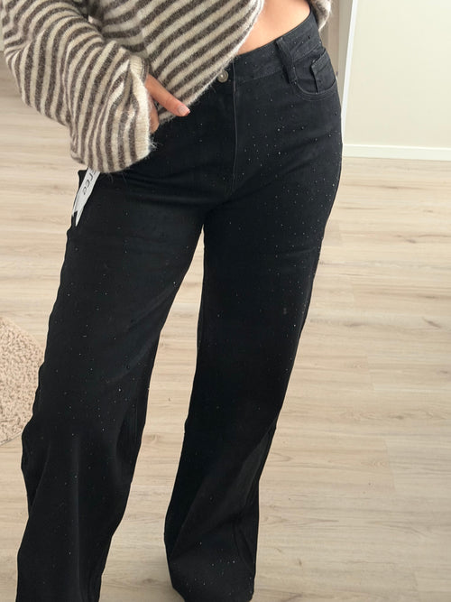 Black Glitter jeans