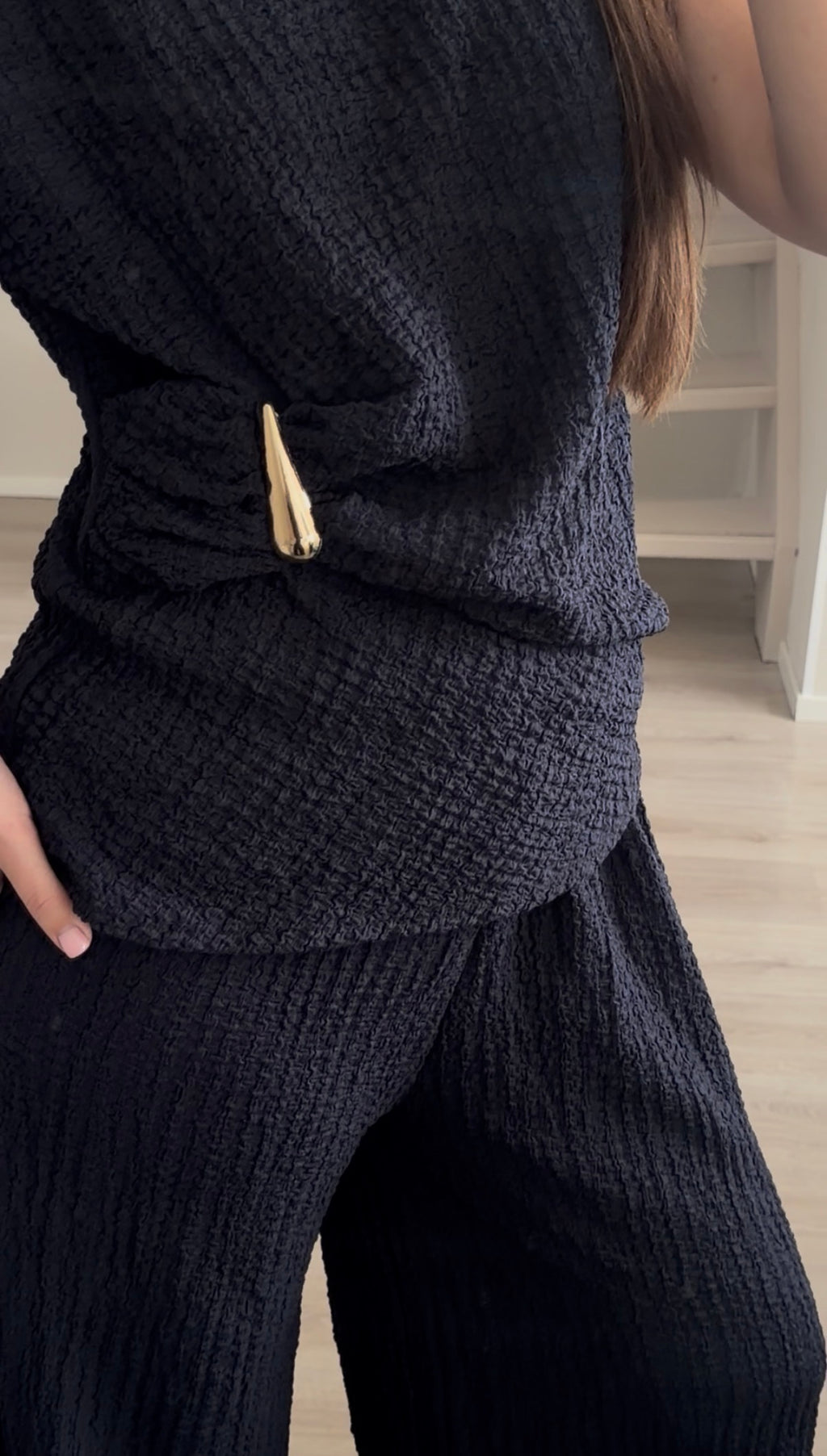 Élise Mousseline Set – blauw