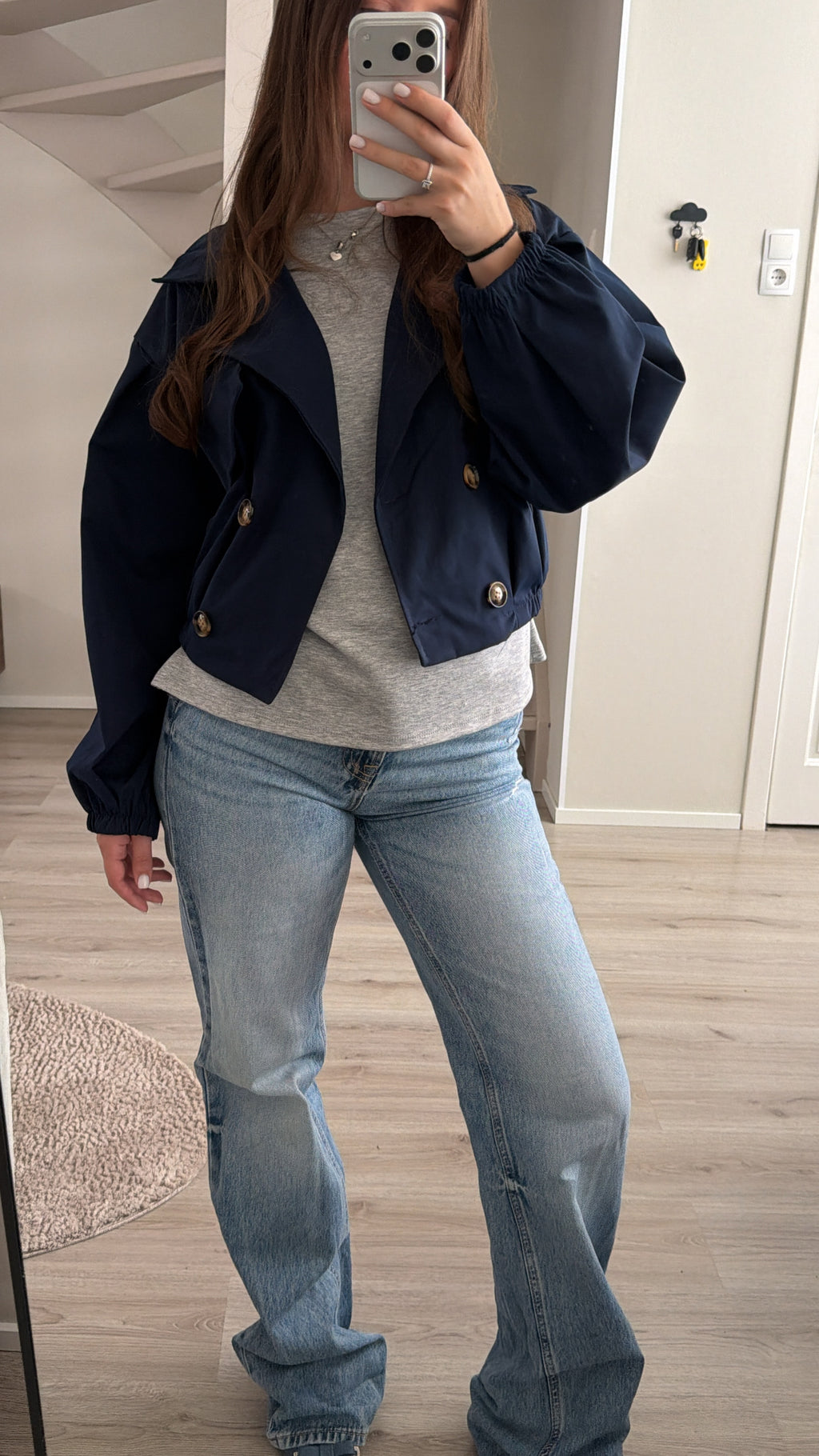 Milano Cropped Trench Jacket