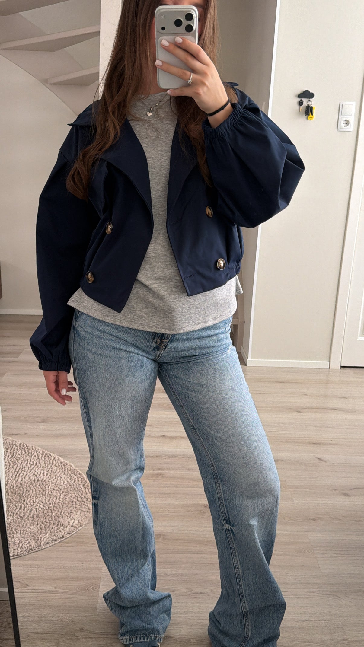 Milano Cropped Trench Jacket