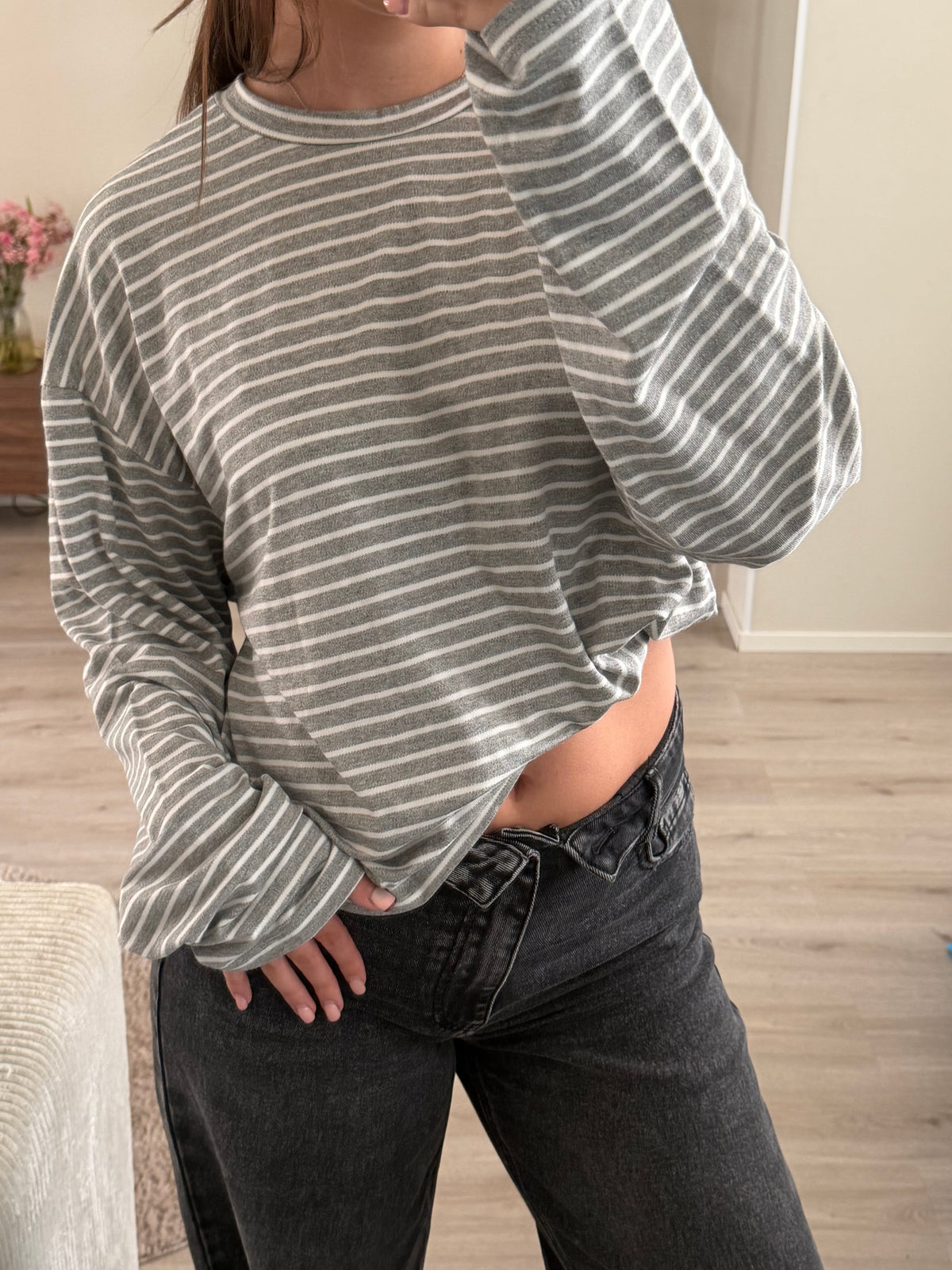 Grey Stripe Longsleeve