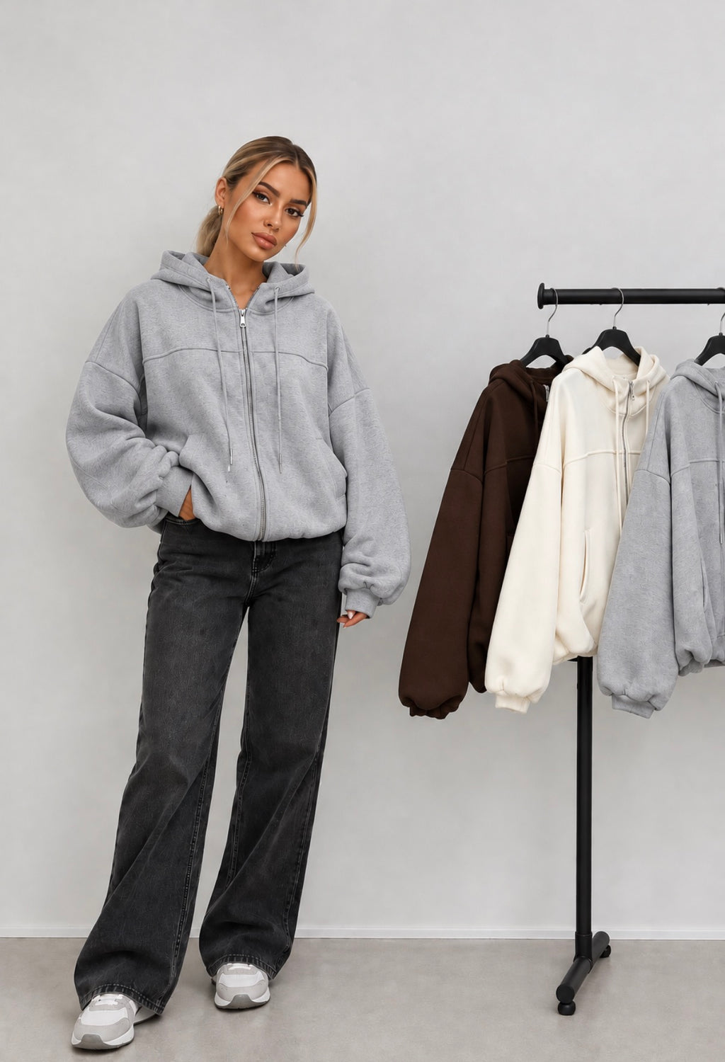 Oversized Zip Vest