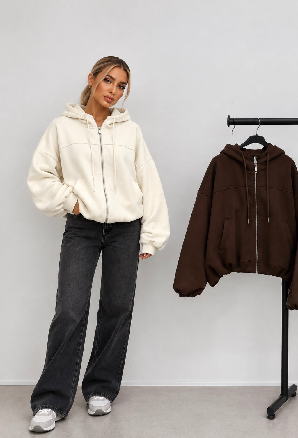 Oversized Zip Vest